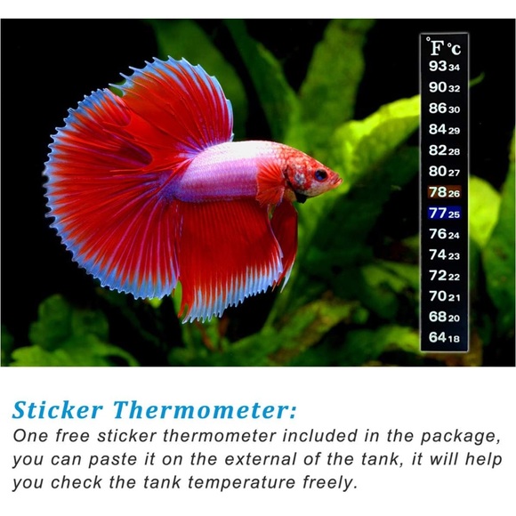 25W Small Aquarium Betta Heater with Free Thermometer Strip- NIB - Picture 6 of 6